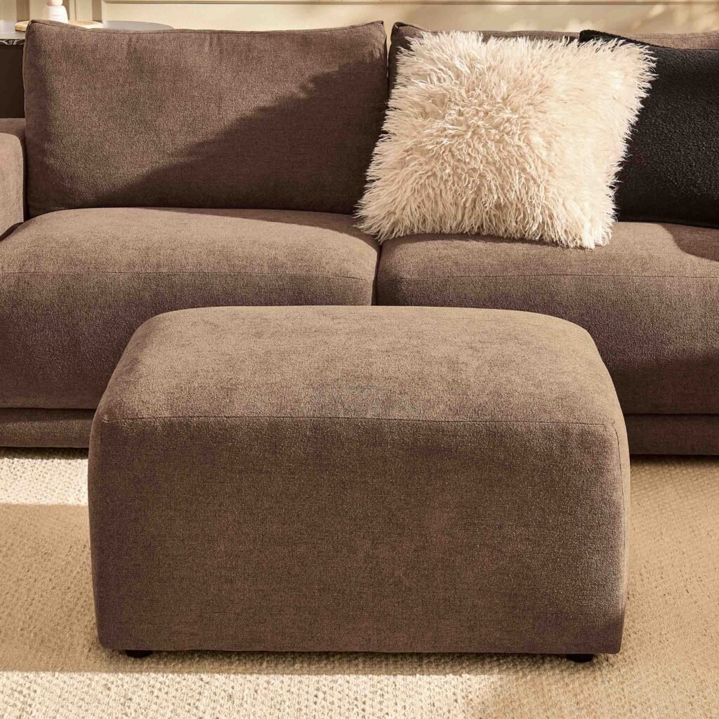 Chicago Pouffe - Chenille Mushroom