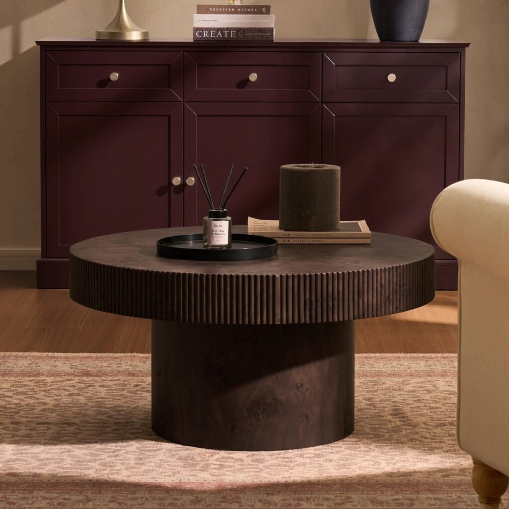 Aleyna Coffee Table - Dark Burl - Green Lane