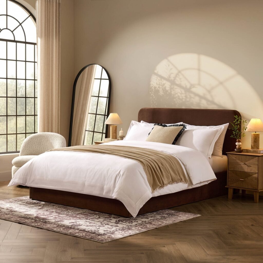 Ascot Ottoman Storage Bed - Cappuccino - Green Lane