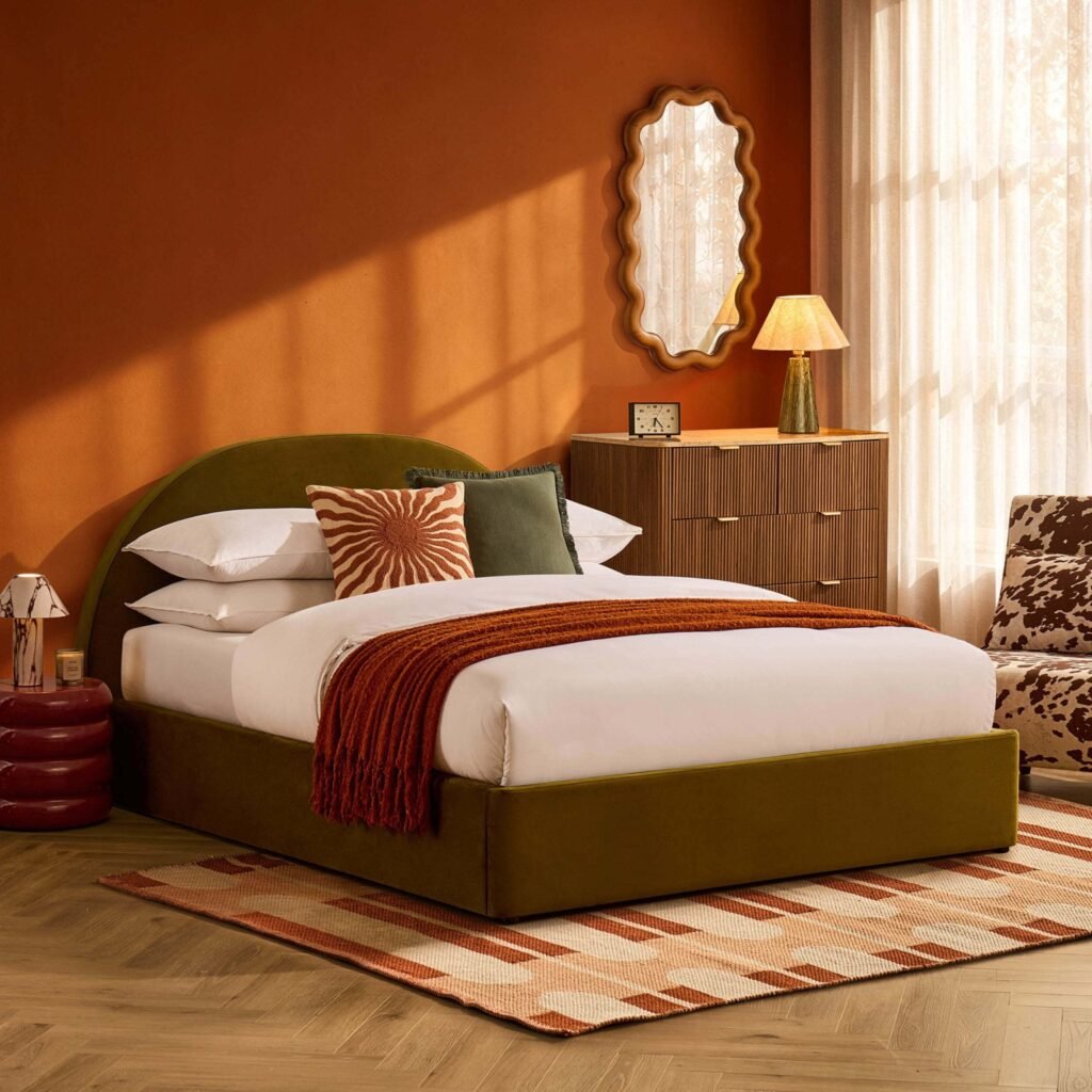 Austin Ottoman Storage Bed - Rich Green - Green Lane