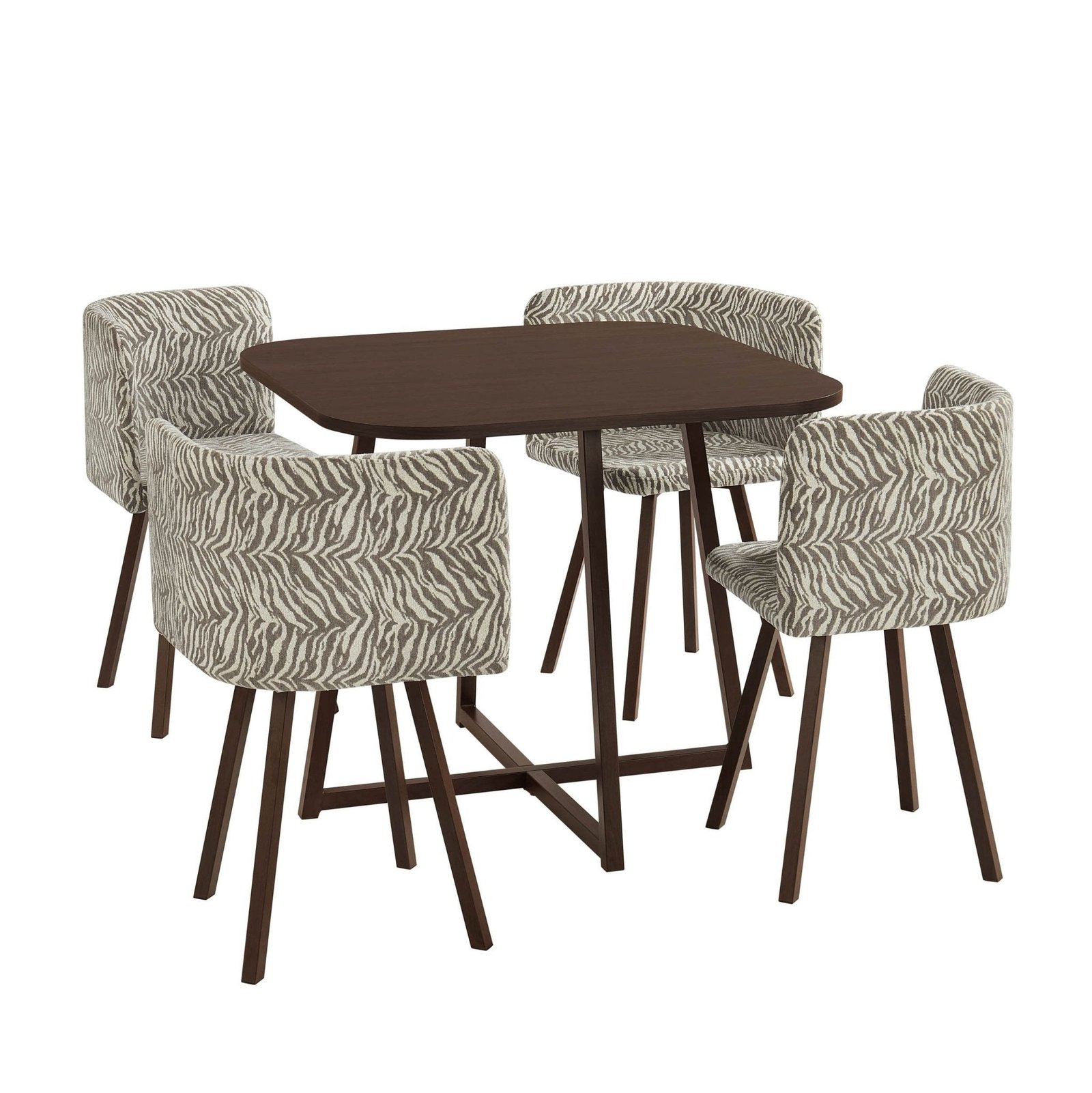 Ava Dining Chair Set - Animal Stripe - Green Lane