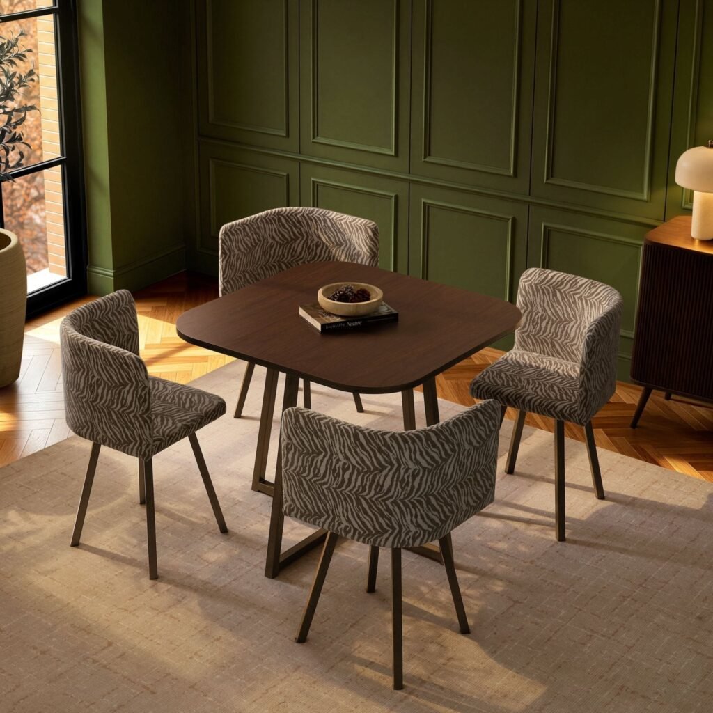 Ava Dining Chair Set - Animal Stripe - Green Lane
