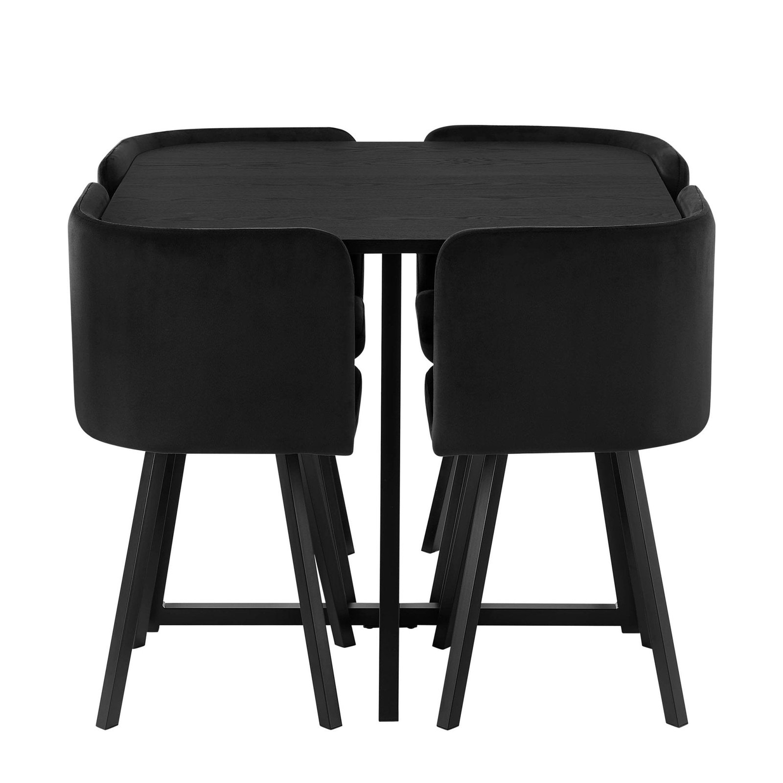 Ava Dining Chair Set - Black - Green Lane