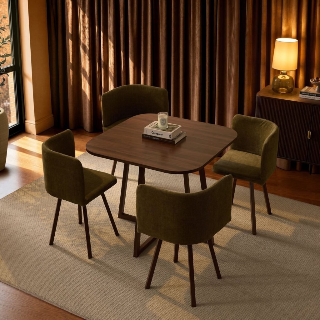 Ava Dining Chair Set - Chenille Olive - Green Lane