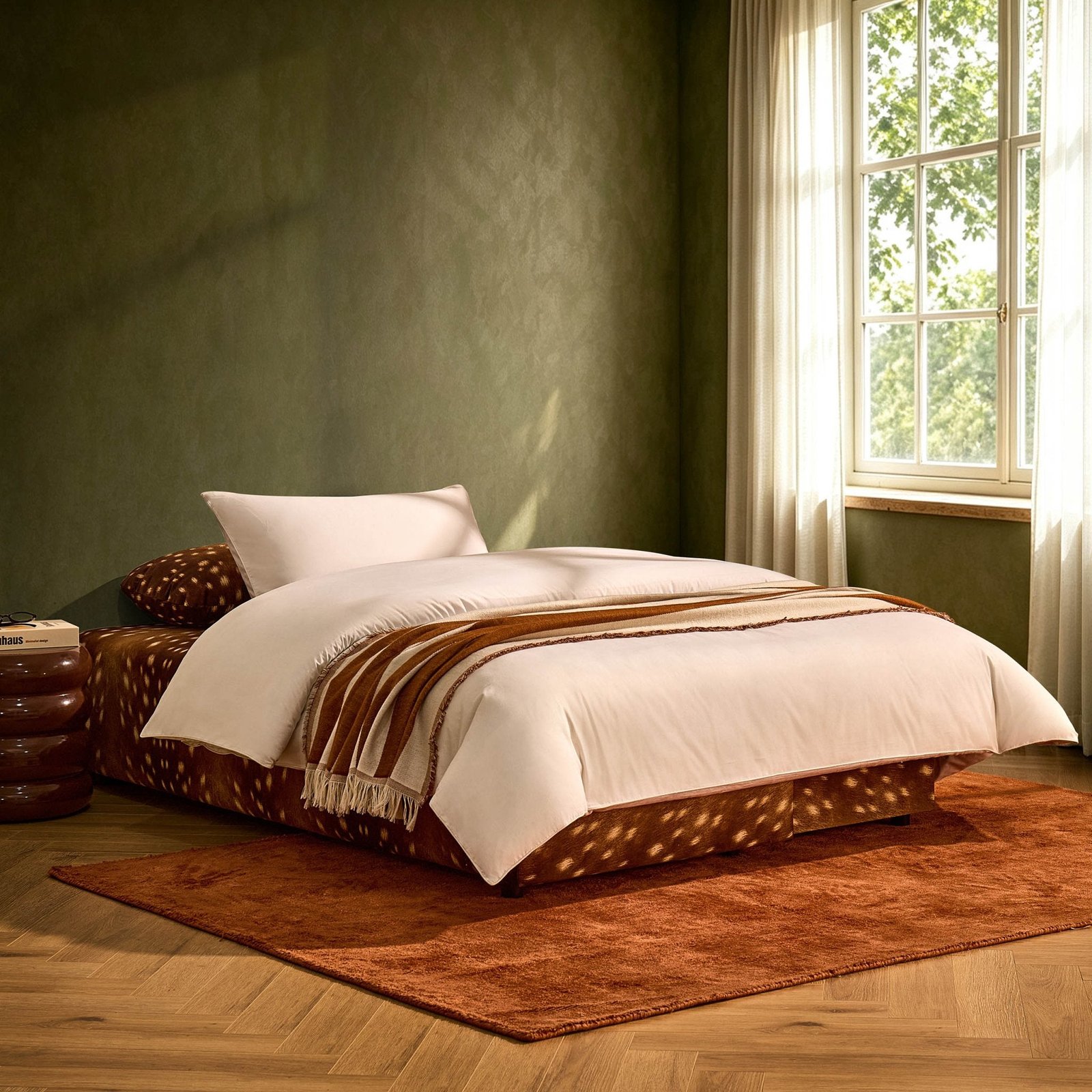 Avani Sofa Bed - Deer Print - Green Lane