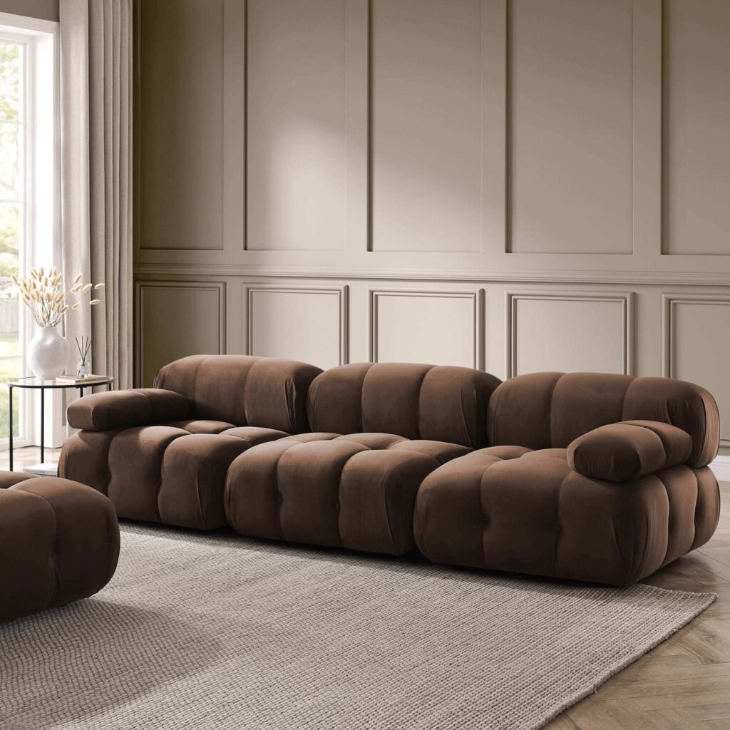 Bondi 3 Seater Sofa - Cappuccino