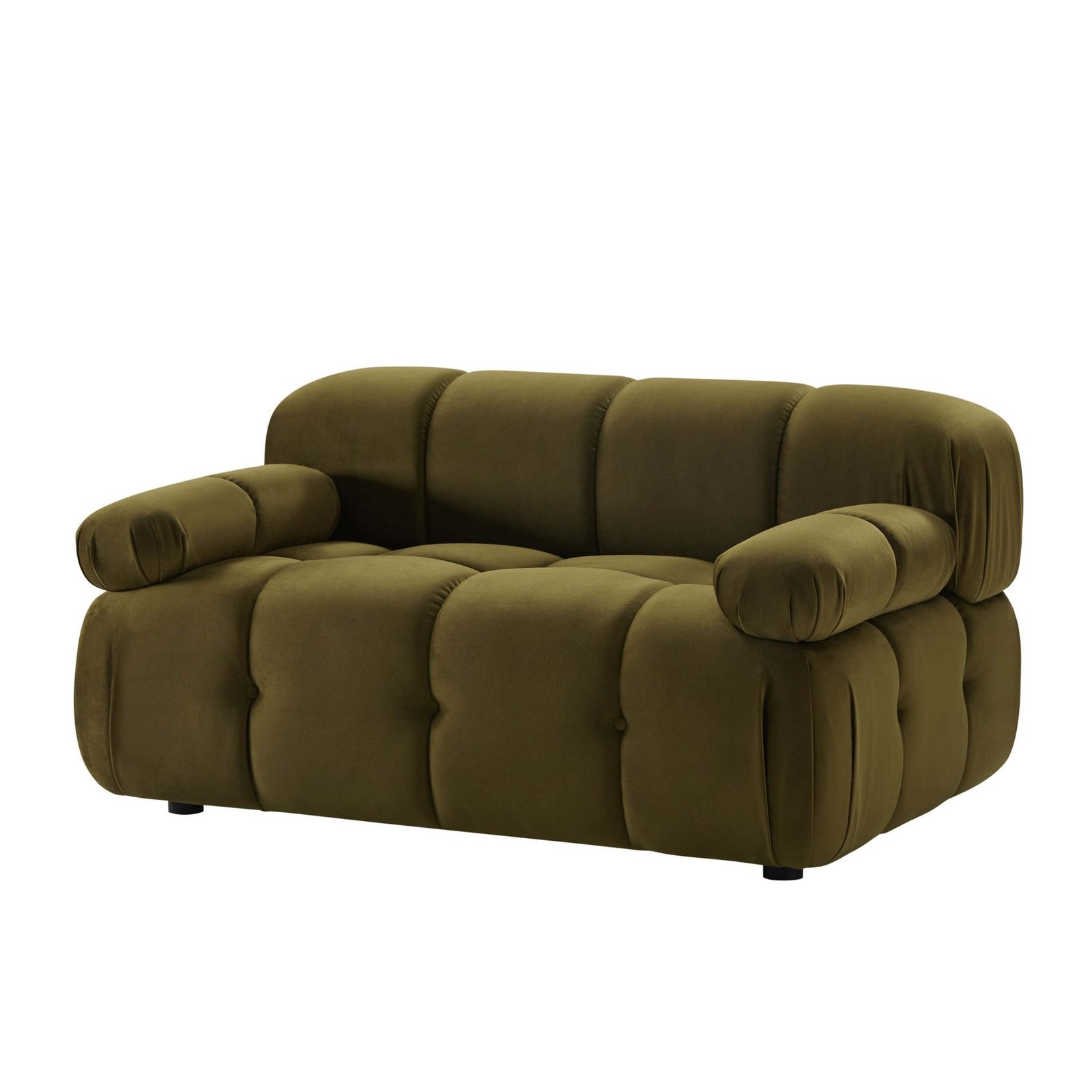 Bondi Compact 2 Seater Sofa - Rich Green - Green Lane