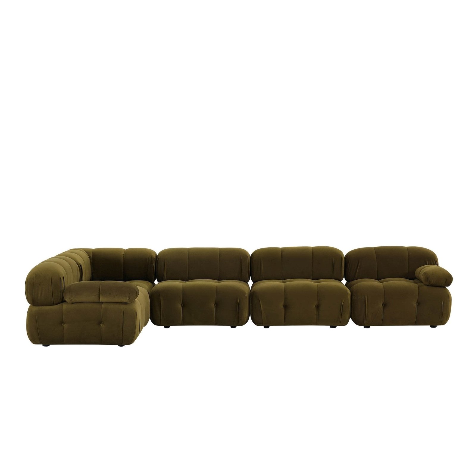 Bondi Large Left Hand L Shape Sofa - Rich Green - Green Lane