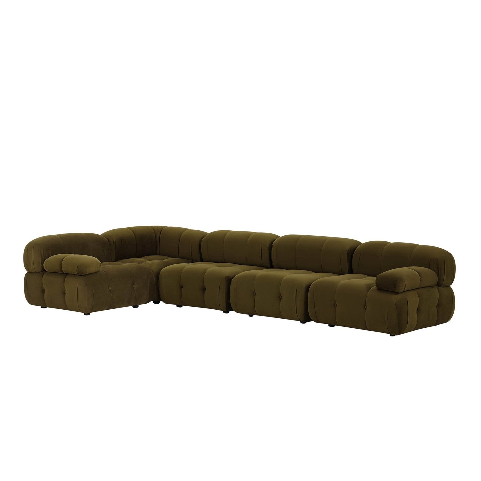 Bondi Large Left Hand L Shape Sofa - Rich Green - Green Lane