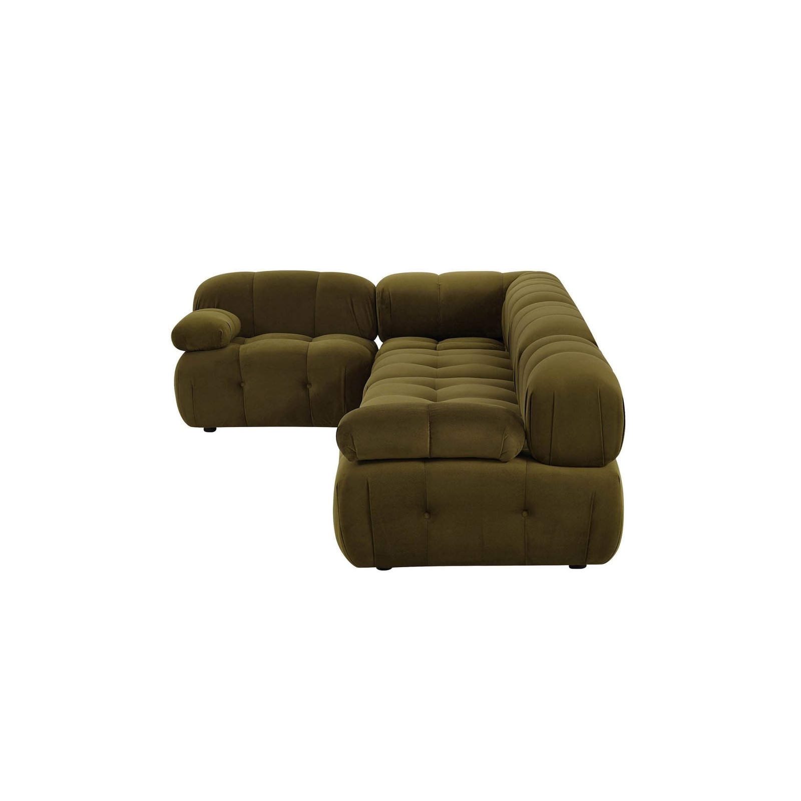 Bondi Large Left Hand L Shape Sofa - Rich Green - Green Lane
