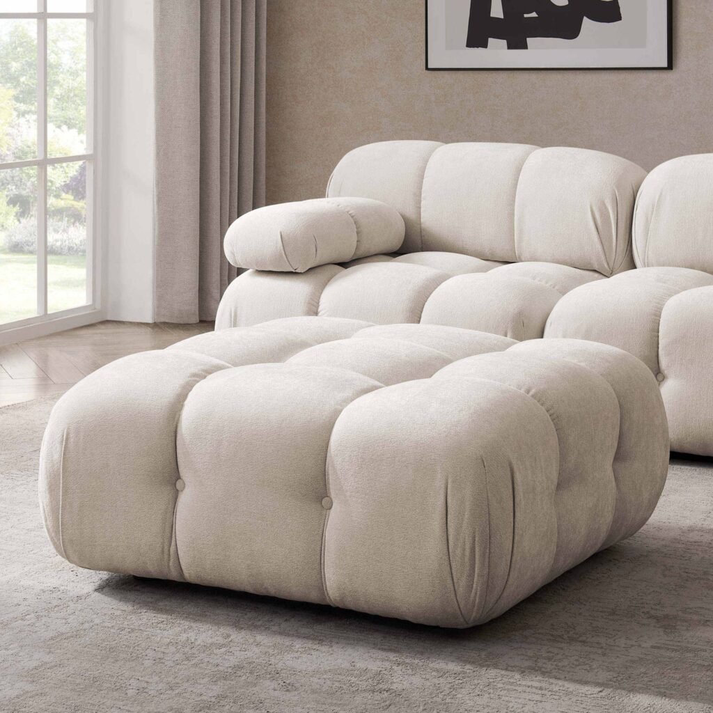 Bondi Pouffe - Ivory