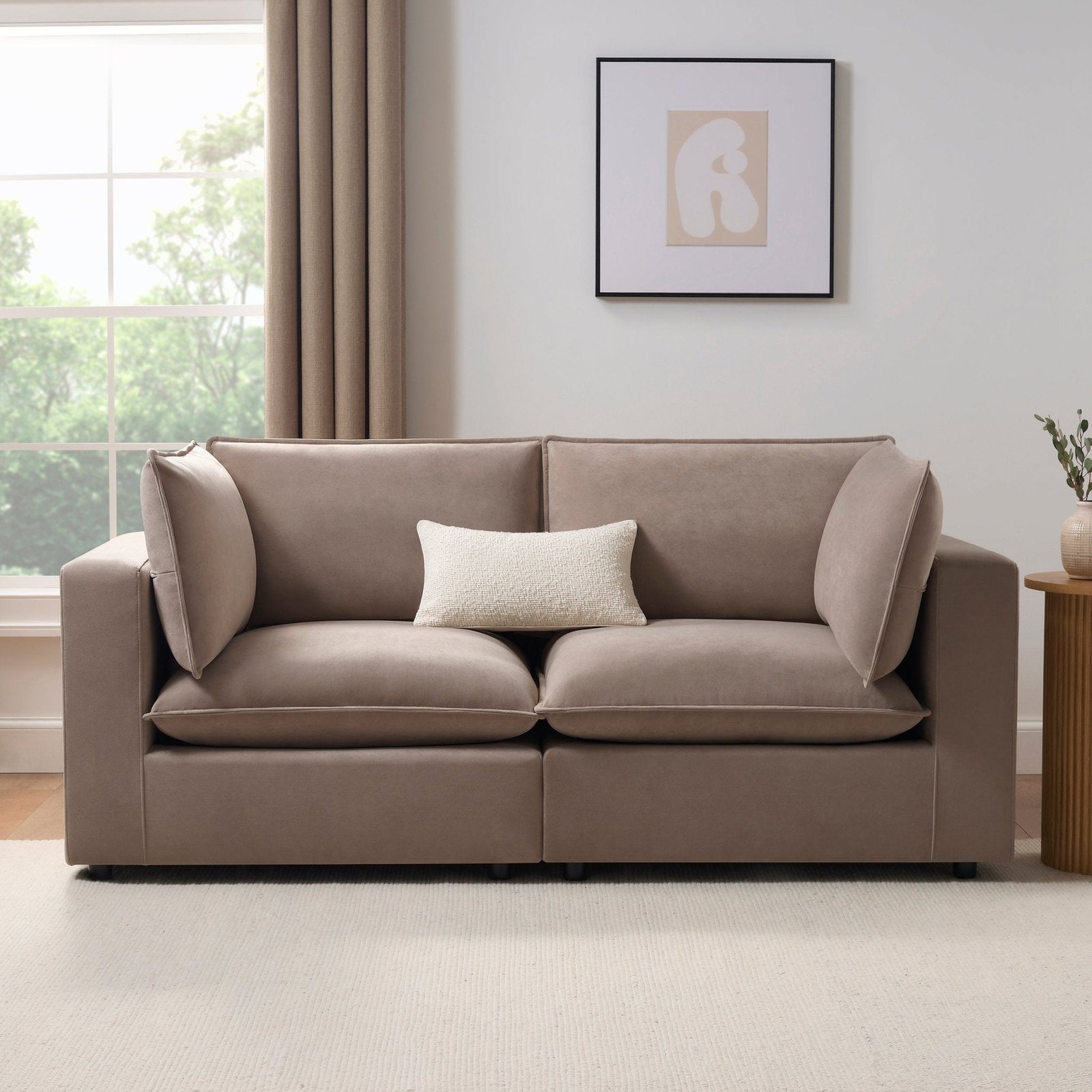 Boston 2 Seater Sofa - Sand - Green Lane