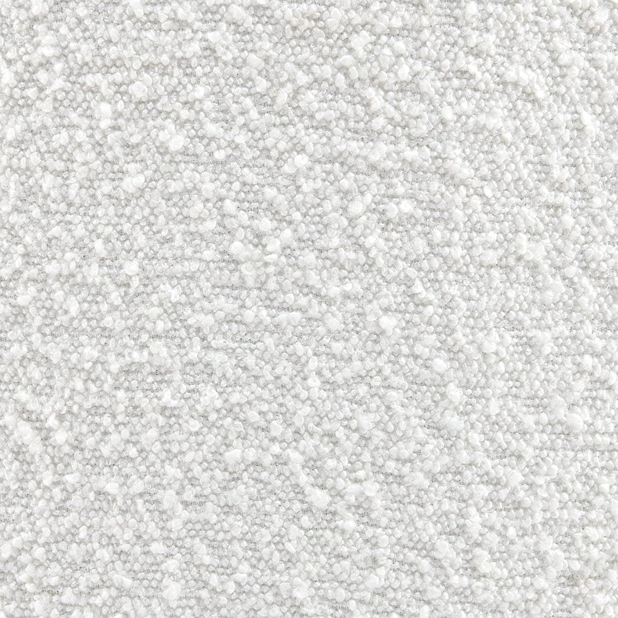 Stockton Boucle Round Storage Pouffe - Off White