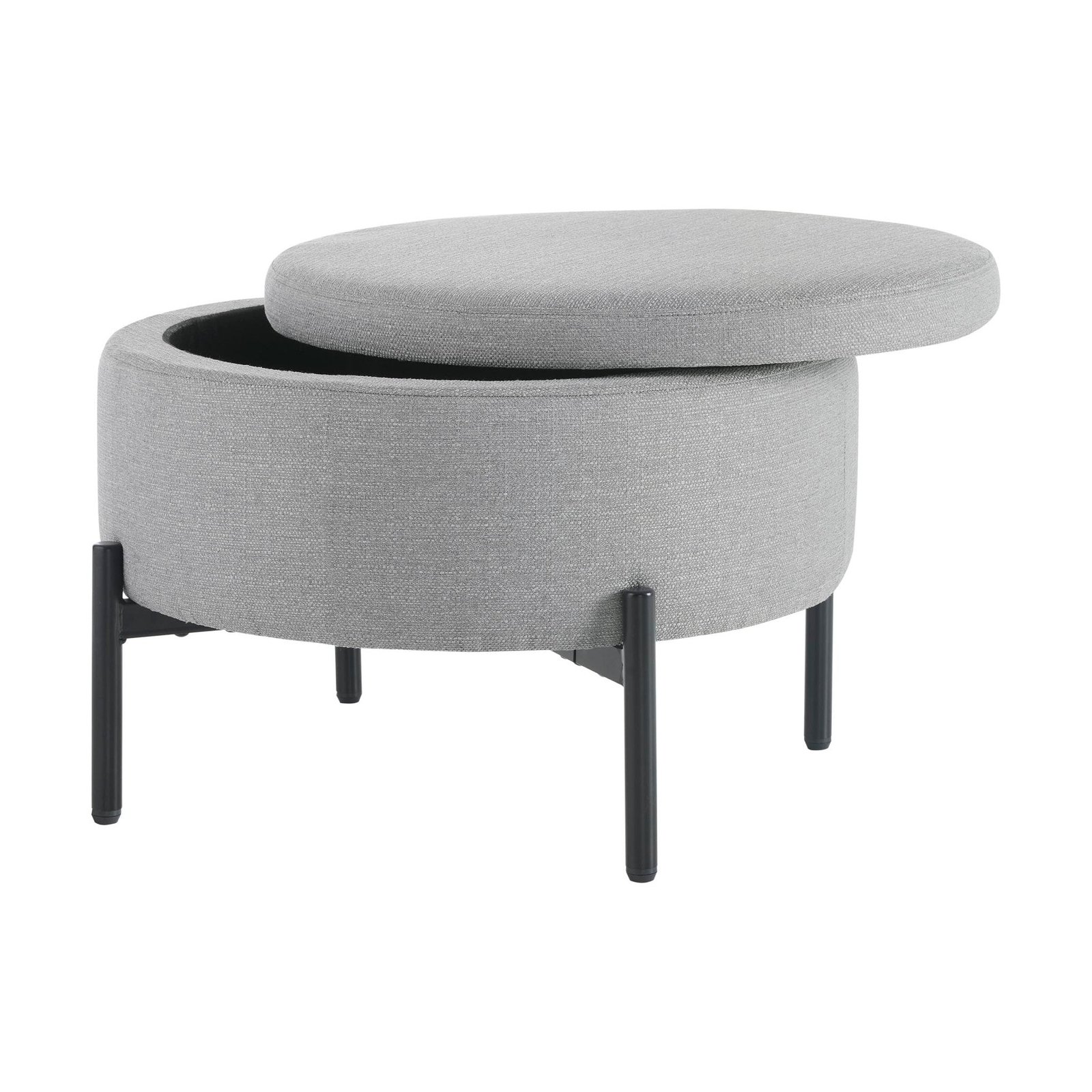 Bristol Pouffe - Mid Grey
