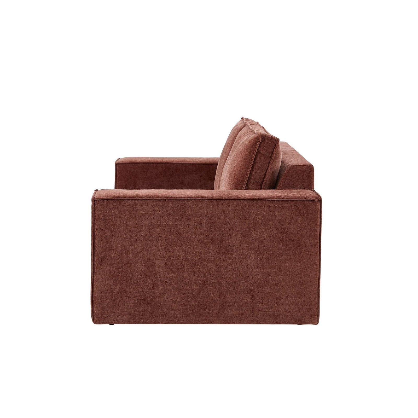 Brooklyn 2 Seater Sofa - Chenille Dark Rust - Green Lane