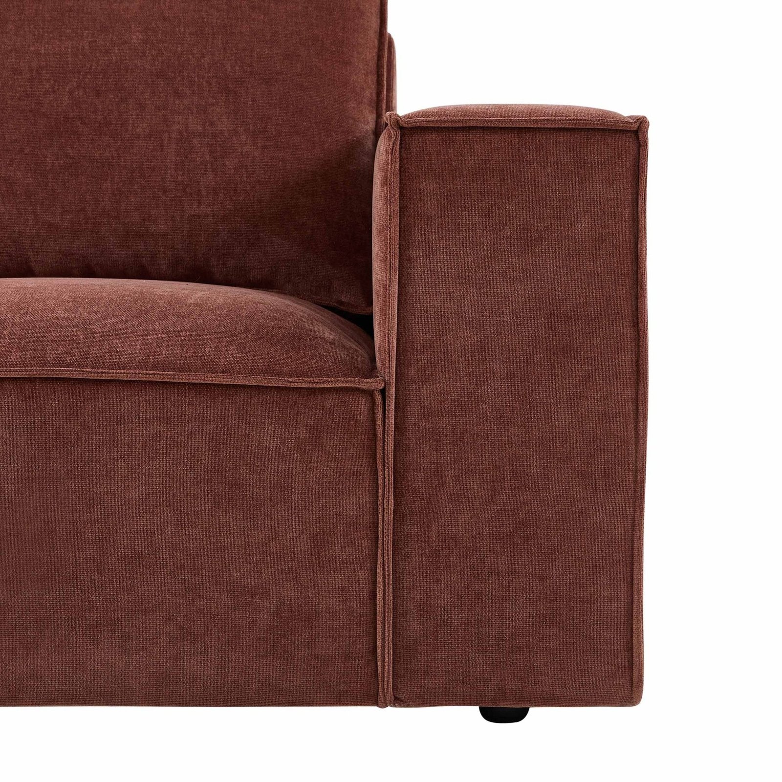 Brooklyn 2 Seater Sofa - Chenille Dark Rust - Green Lane