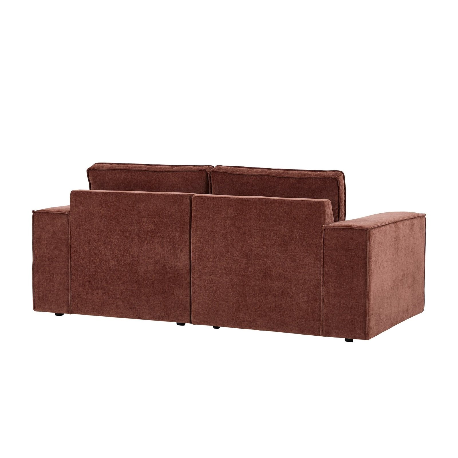 Brooklyn 2 Seater Sofa - Chenille Dark Rust - Green Lane