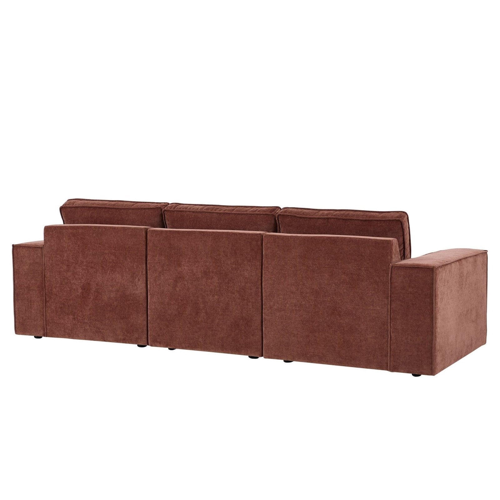 Brooklyn 3 Seater Sofa - Chenille Dark Rust - Green Lane