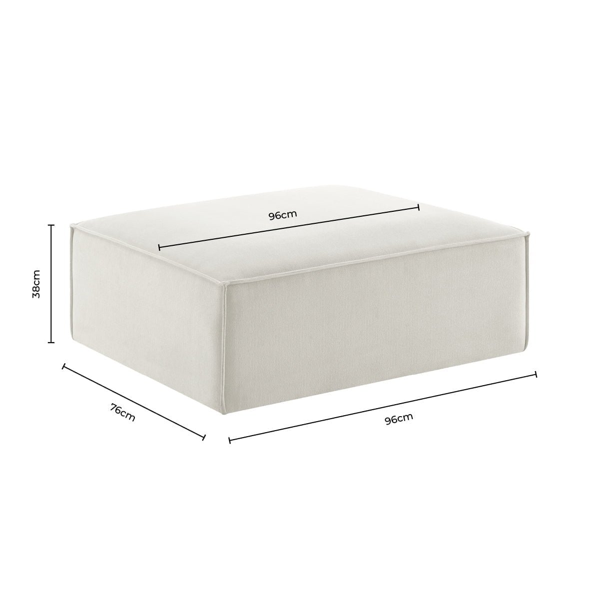 Brooklyn Pouffe — Ink