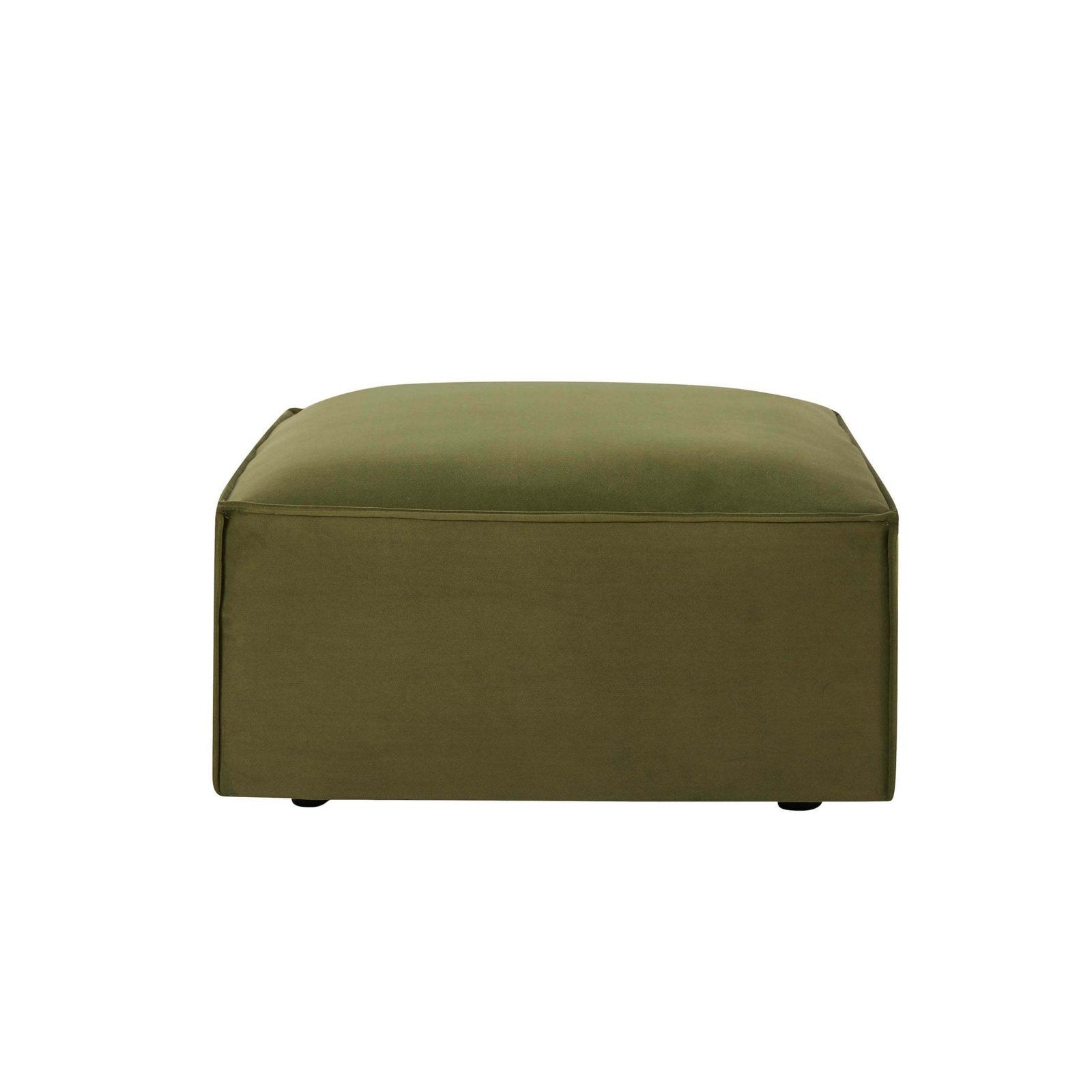 Brooklyn Pouffe - Muted Moss - Green Lane
