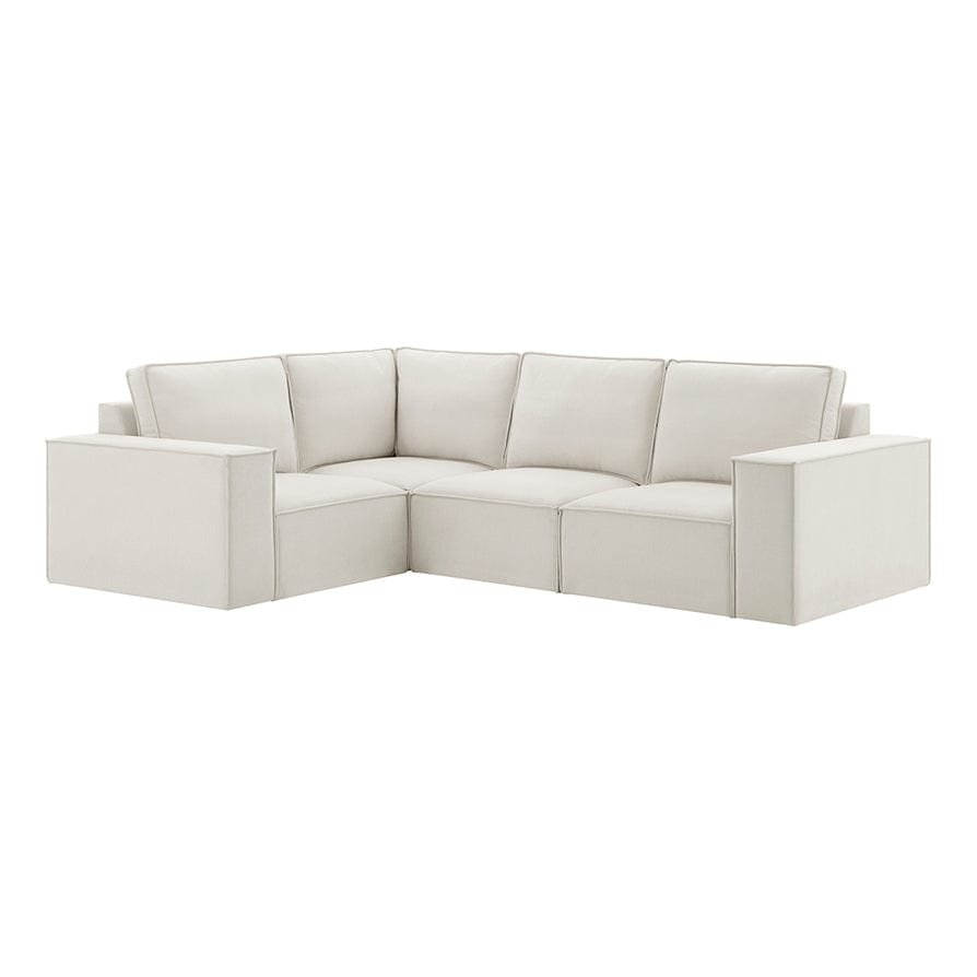 Brooklyn Small Left Hand L-Shape Sofa - Ivory