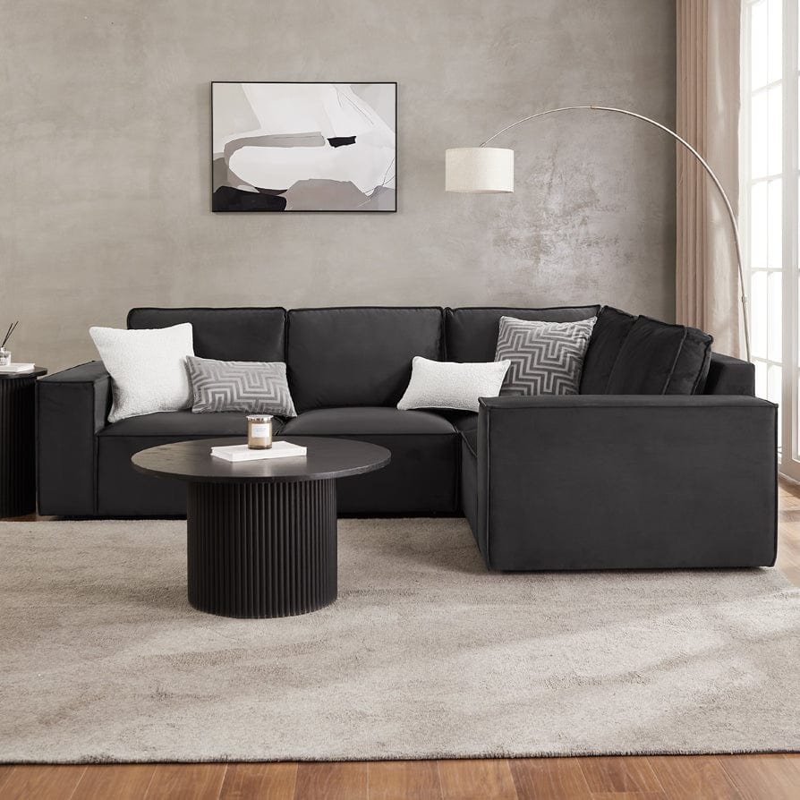 Brooklyn Small Right Hand L-Shape Sofa — Ink