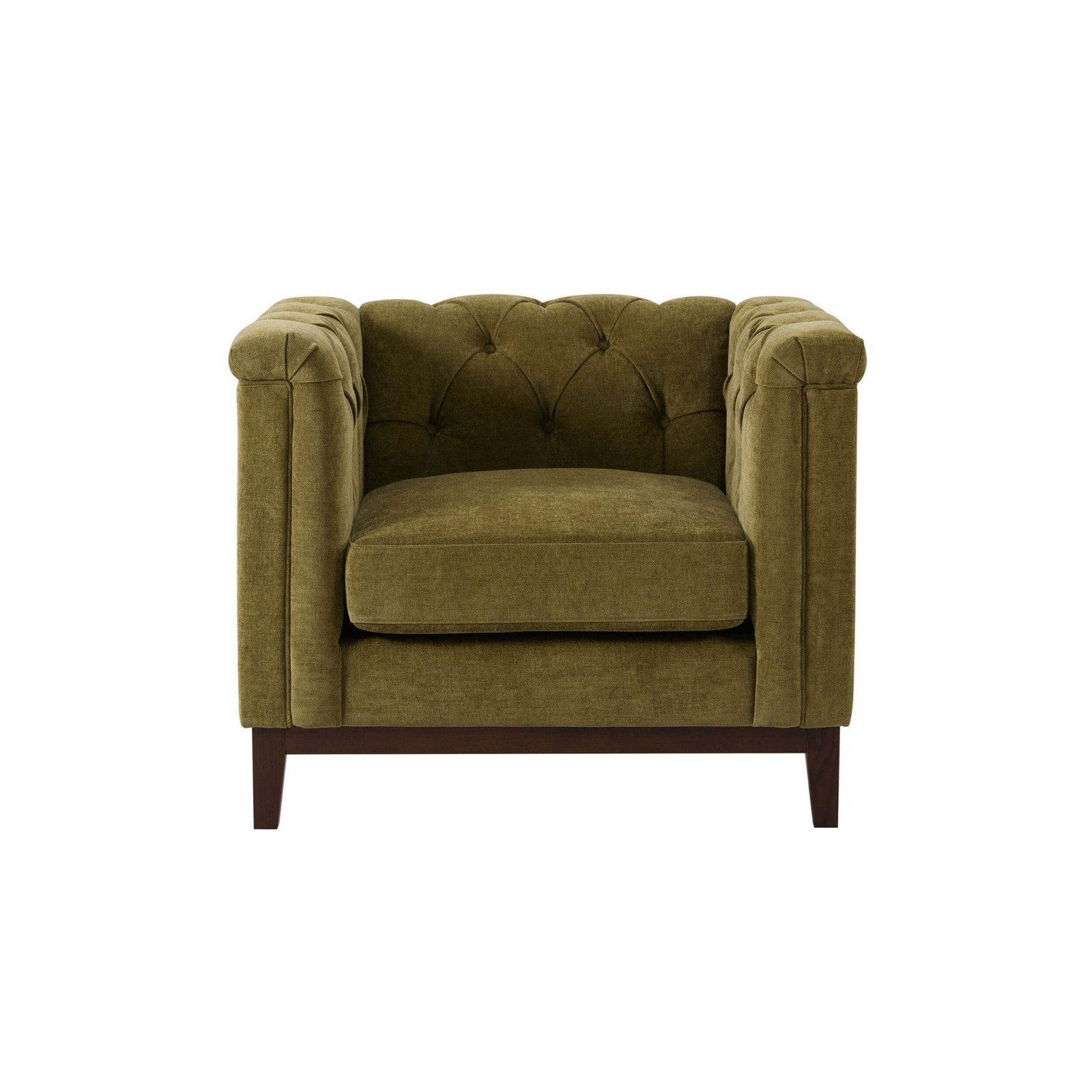 Chesterfield Armchair - Cedar Earth