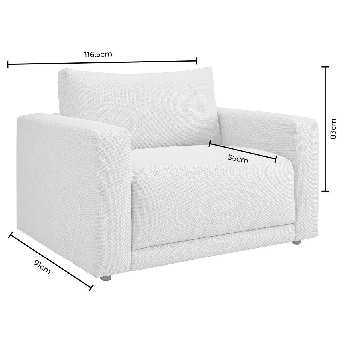 Chicago Loveseat - Beige - Green Lane
