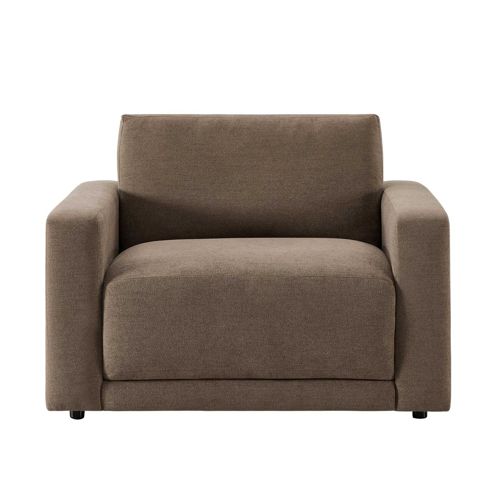 Chicago Loveseat - Chenille Mushroom - Green Lane