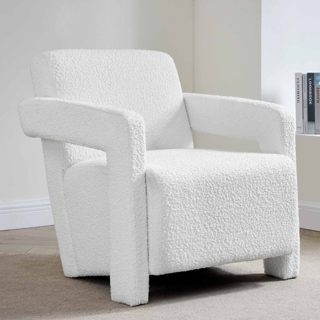 Ciara Accent Chair - Boucle Off White