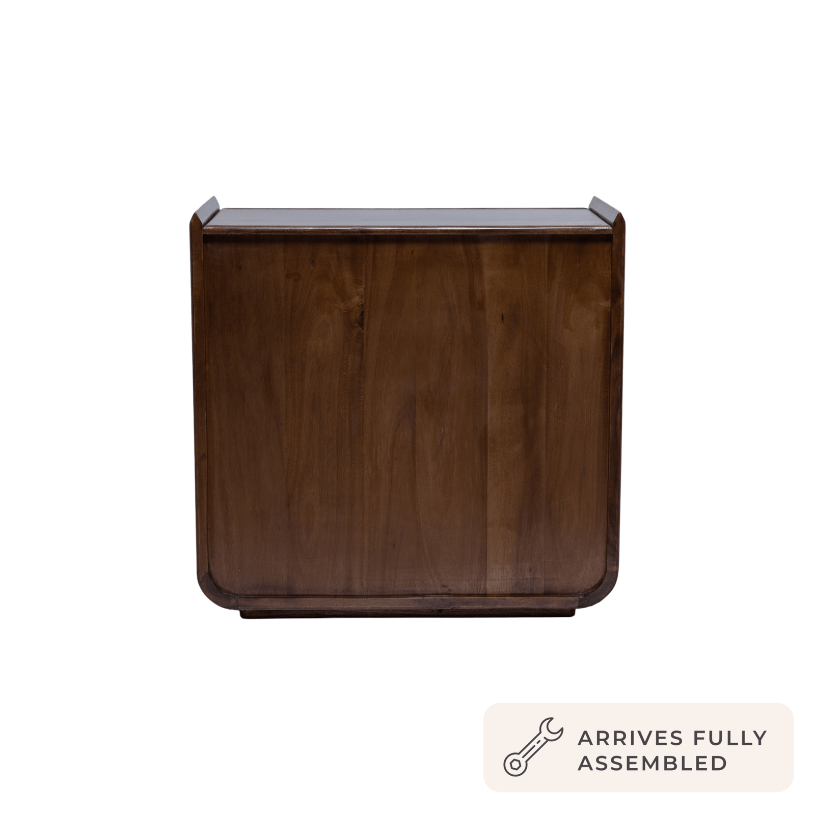 Cleo Acacia Wood 3 Drawer Chest - Walnut - Green Lane