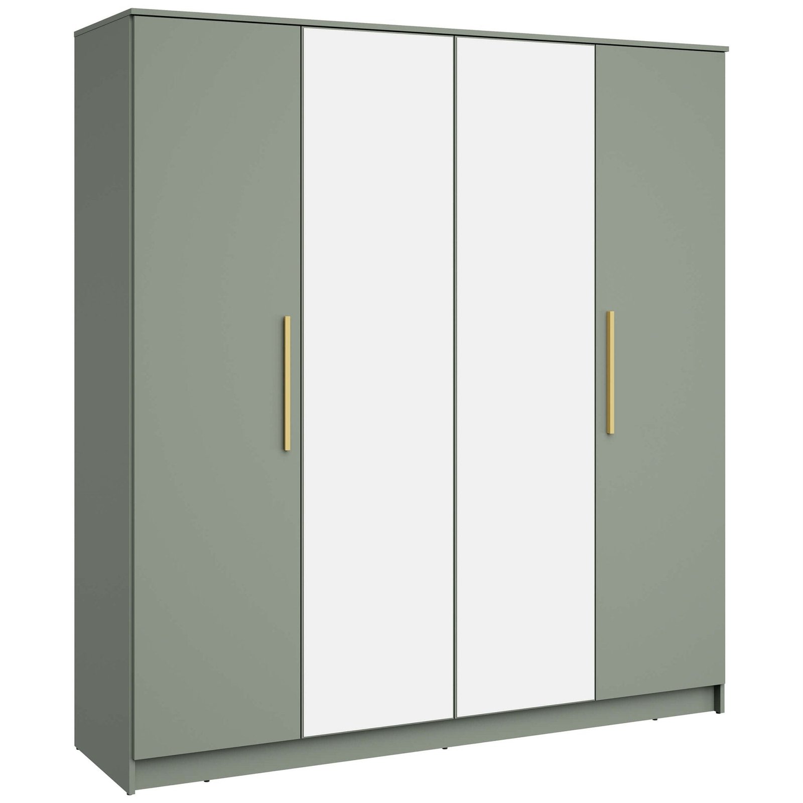 Darcey 4 Door Wardrobe - Misty Green - Green Lane