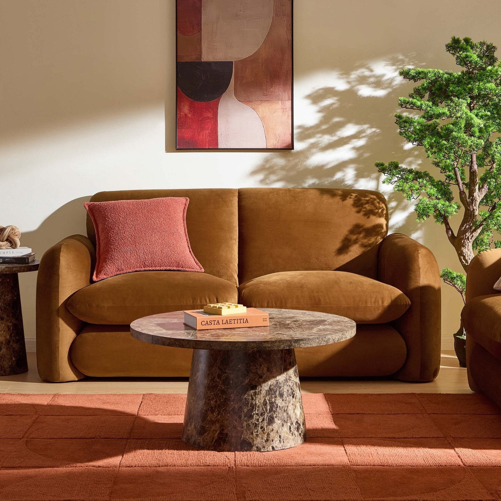 Dublin 2 Seater Sofa - Muted Gold