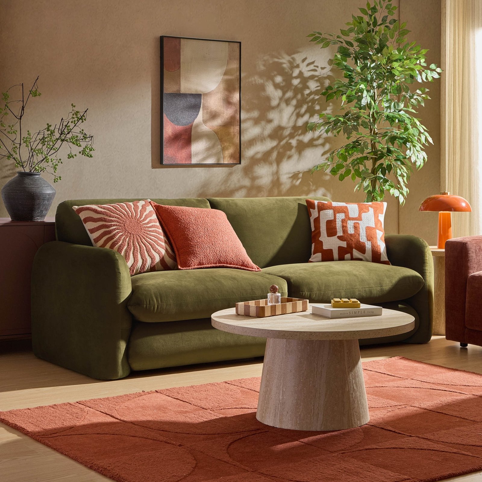 Dublin 3 Seater Sofa - Rich Green