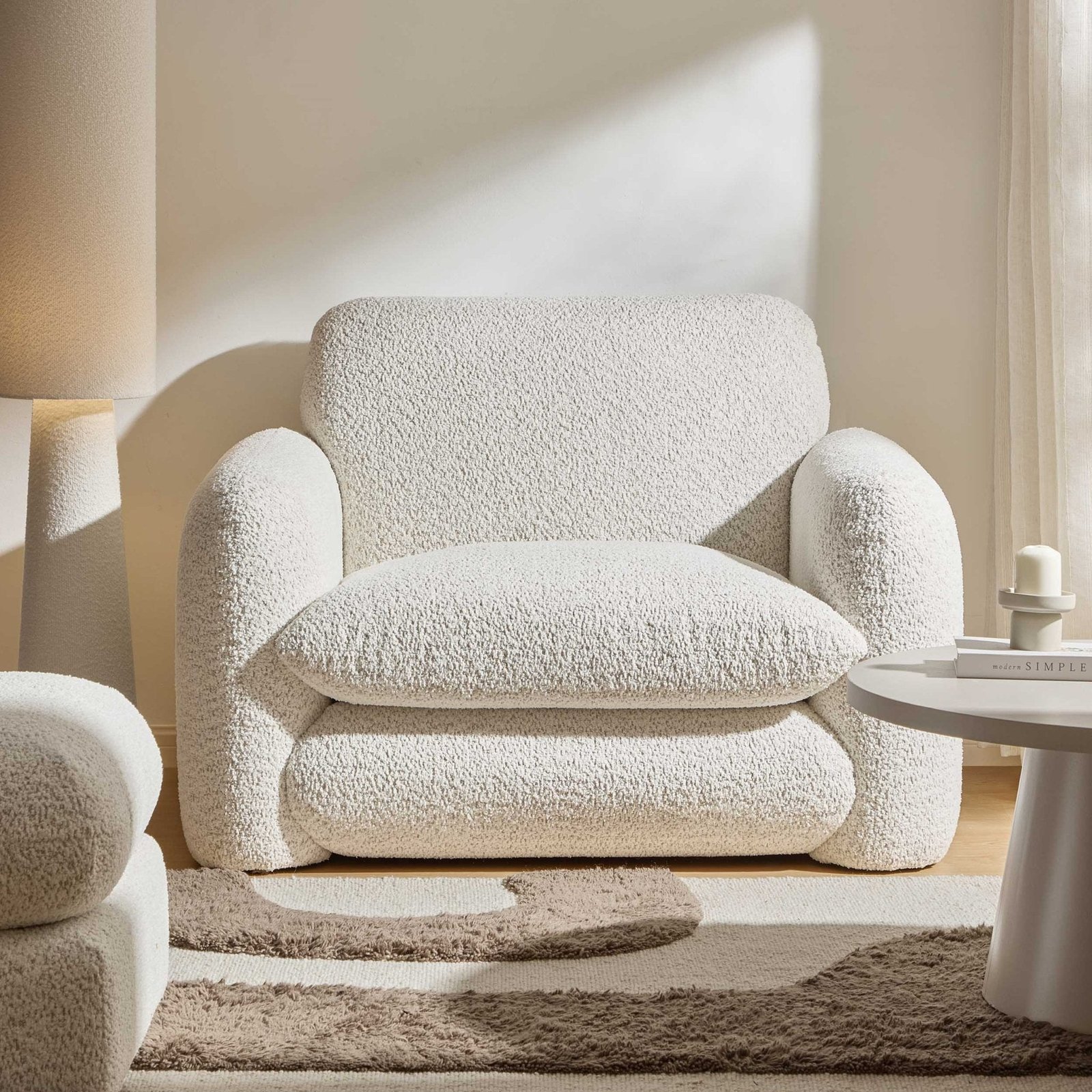 Dublin Loveseat - Popcorn Teddy