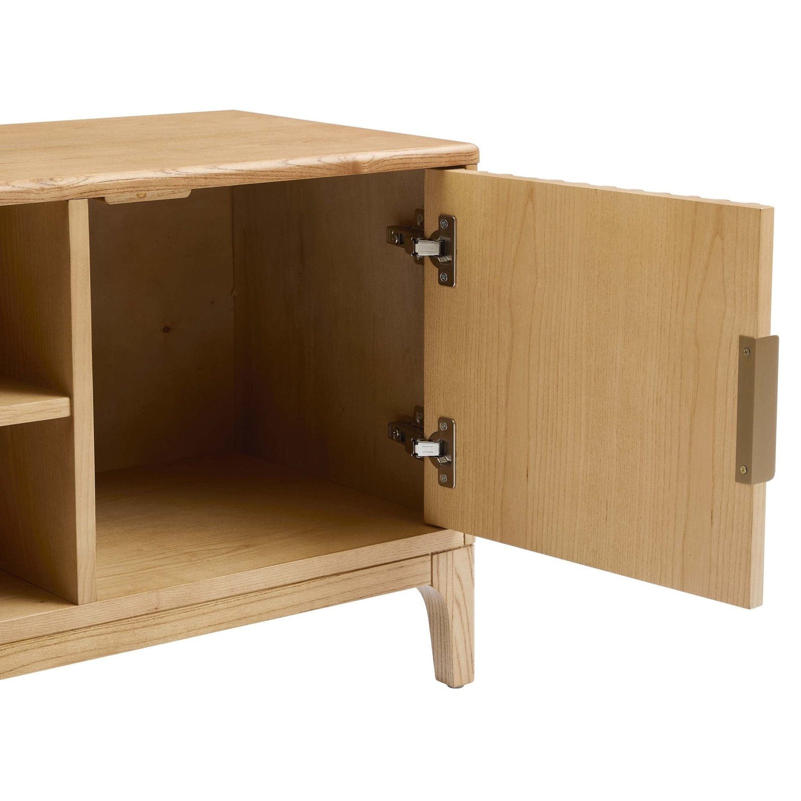 Elena TV Unit for TVs up to 60" - Light Wood - Wood Veneer