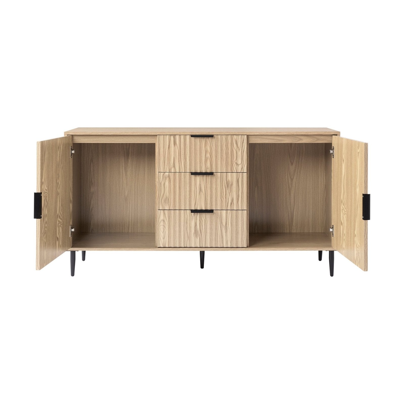 Evie Sideboard with Drawers - Wood Effect