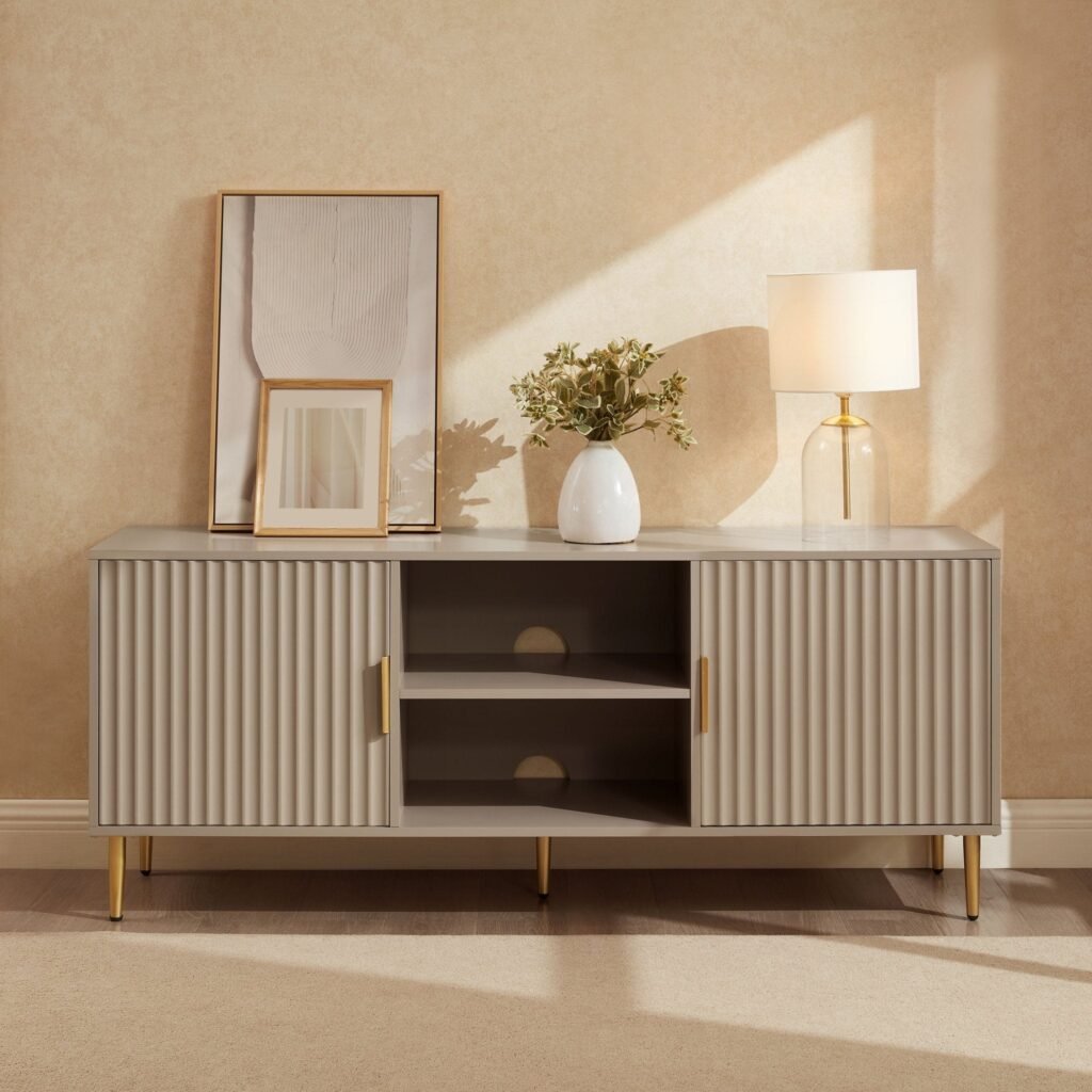 Evie TV Stand for TVs up to 65" - Taupe