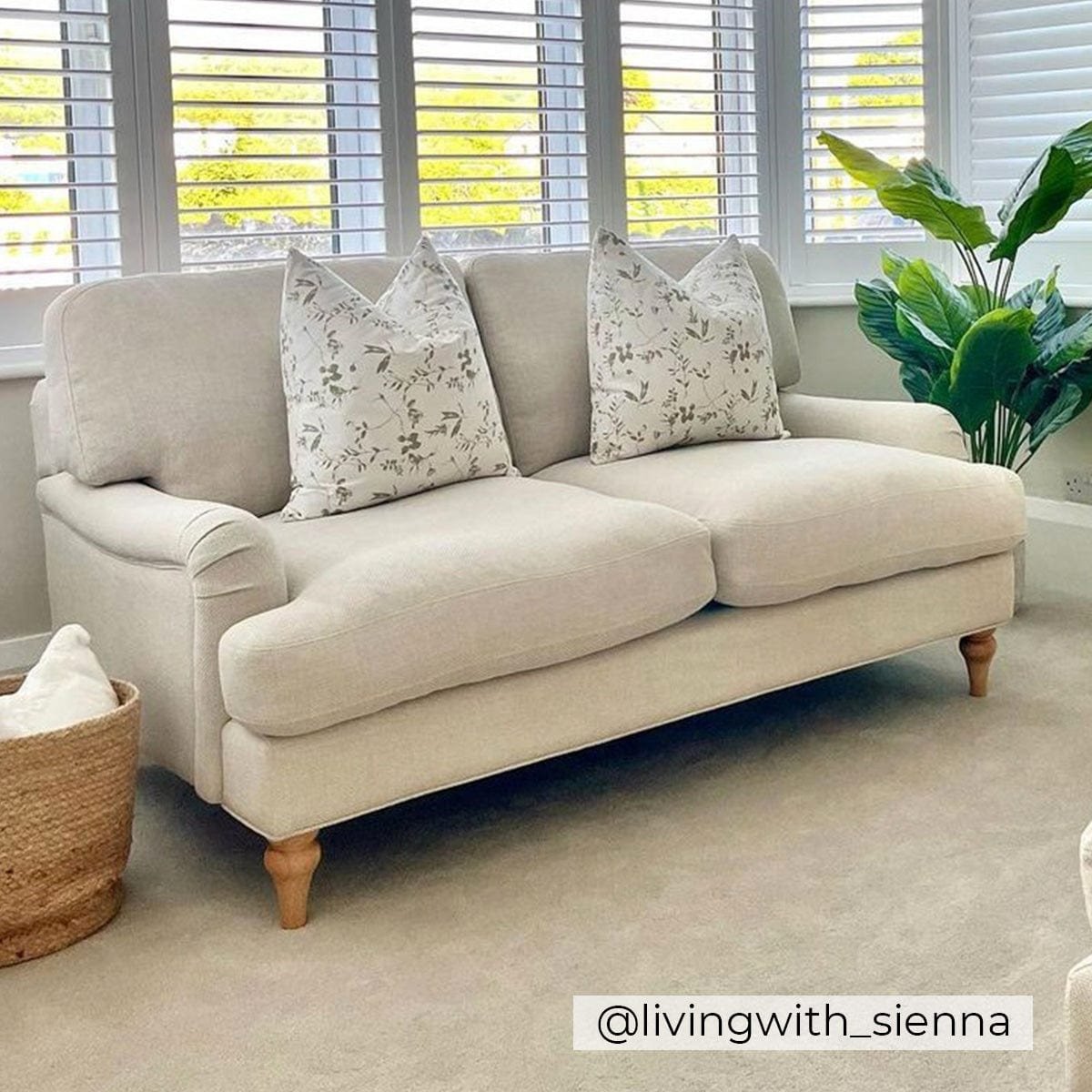 Hampshire 2 Seater Sofa — Beige