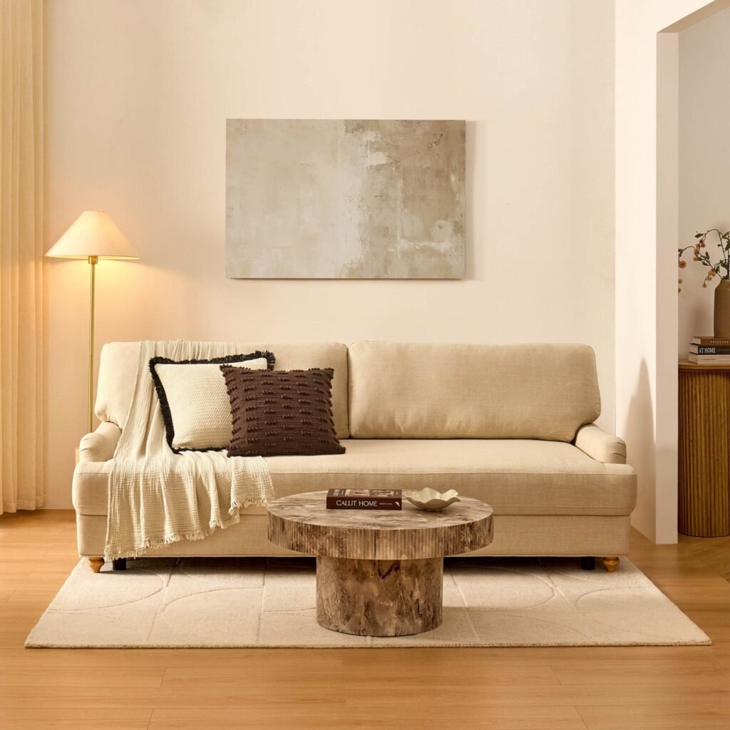 Hampshire 3 Seater Sofa Bed - Beige - Green Lane
