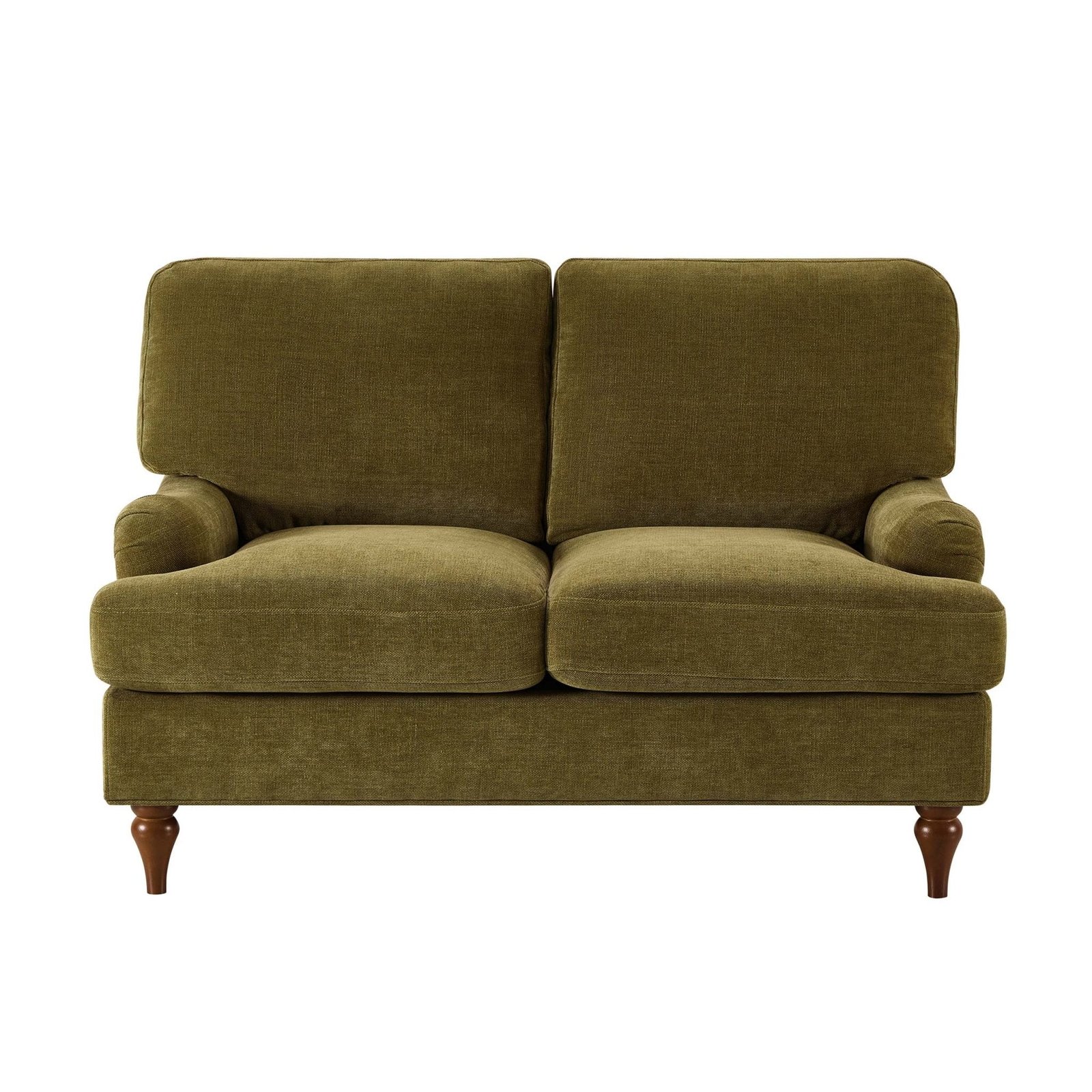 Hampshire Compact 2 Seater Sofa - Chenille Olive - Green Lane