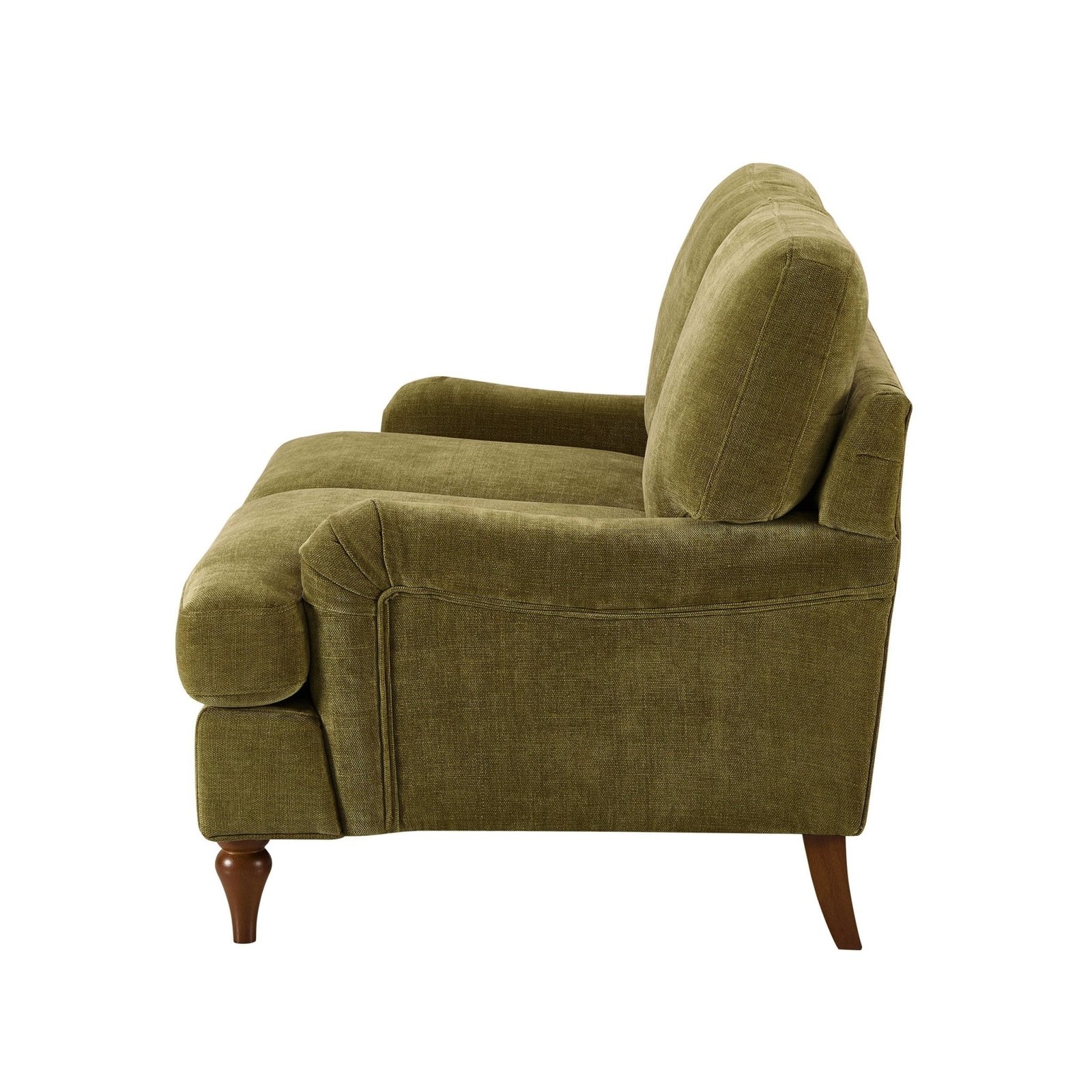 Hampshire Compact 2 Seater Sofa - Chenille Olive - Green Lane