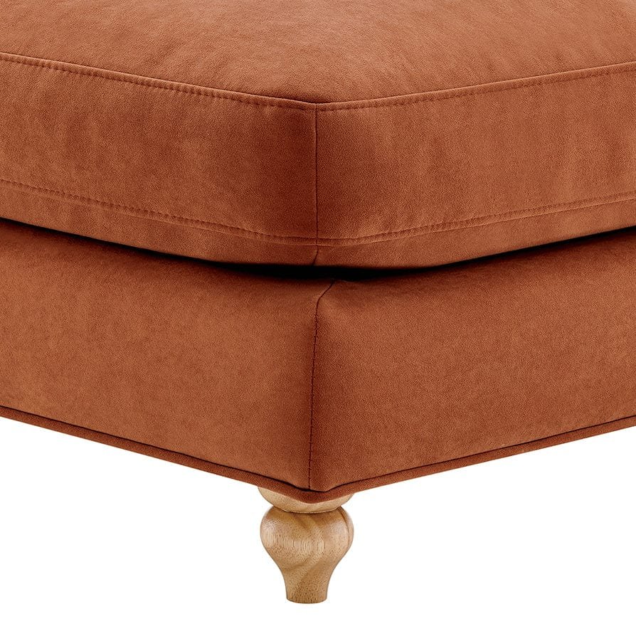 Hampshire Pouffe - Burnt Orange