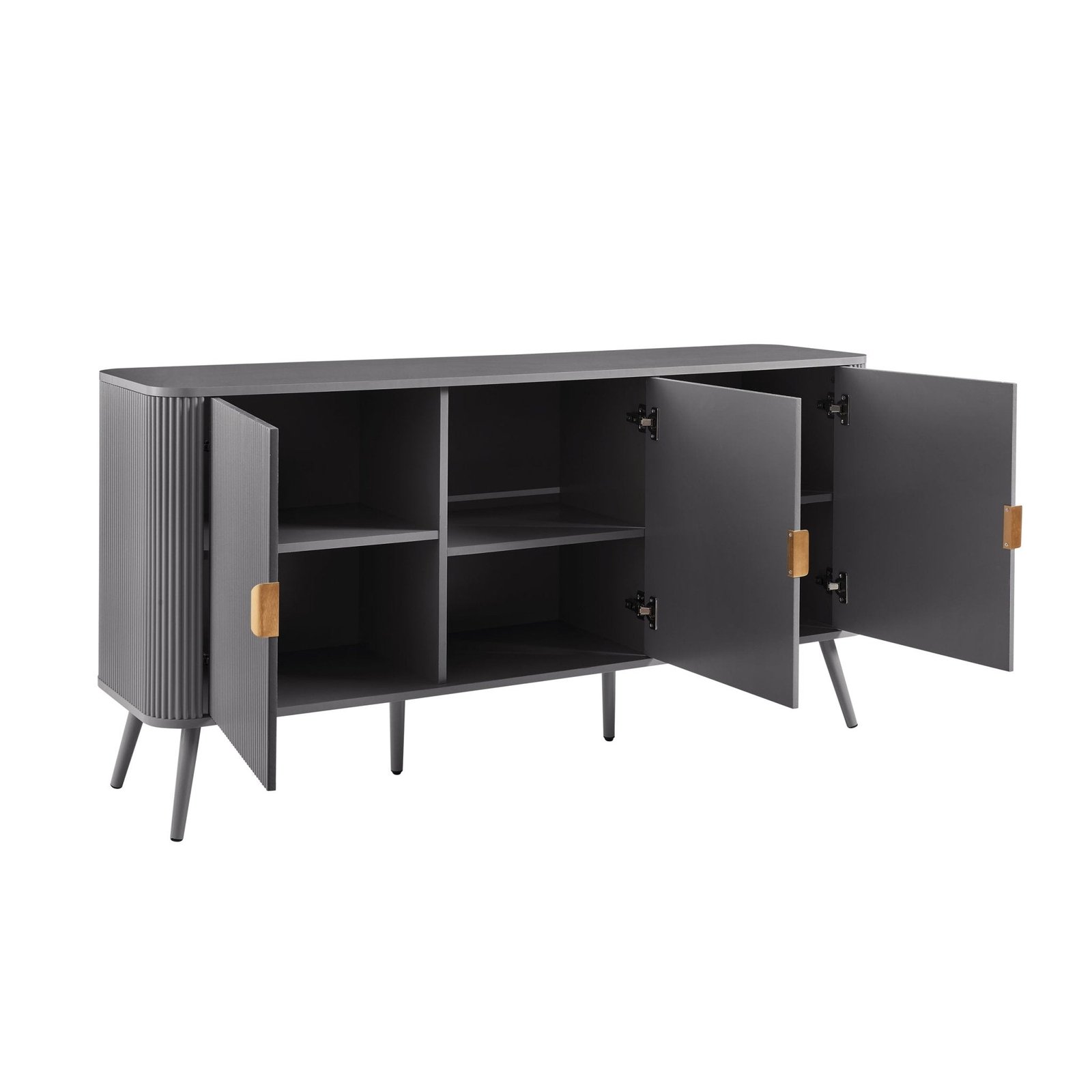 Hattie 3 Door Sideboard — Light Grey