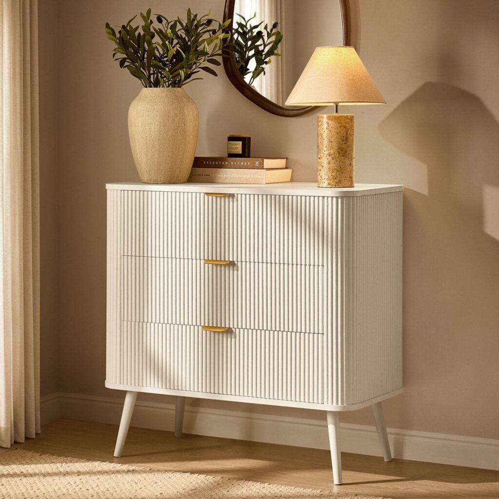 Hattie 3 Drawer Small Chest - Warm White - Green Lane