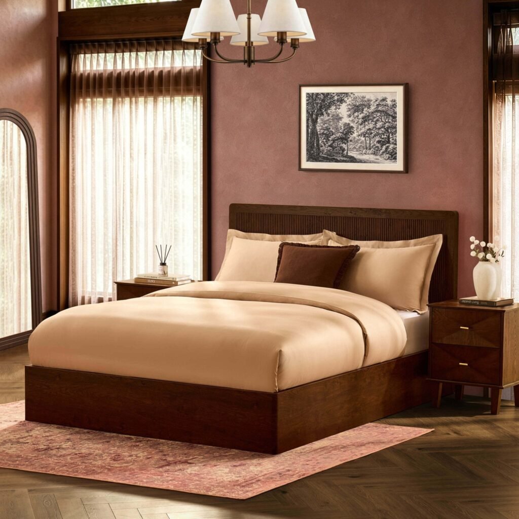 Hattie Ottoman Storage Bed - Wood Walnut - Green Lane