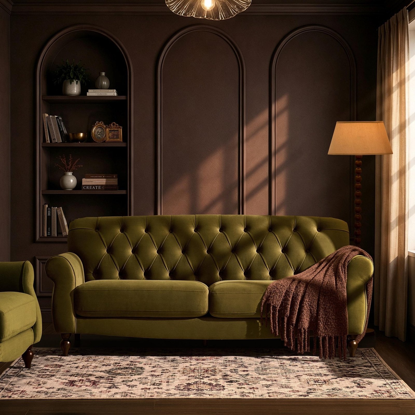 Hebden 3 Seater Sofa - Muted Moss - Green Lane