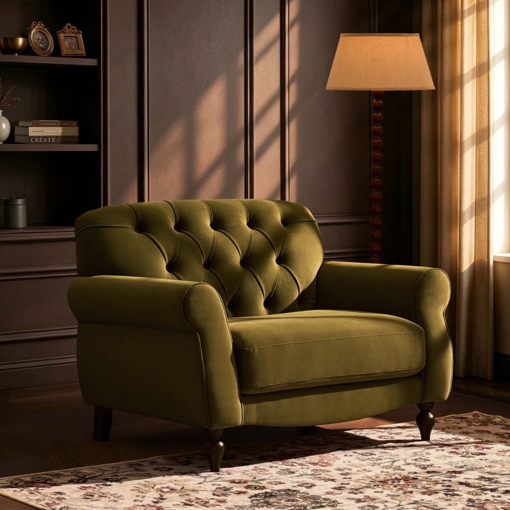 Hebden Loveseat - Muted Moss - Green Lane
