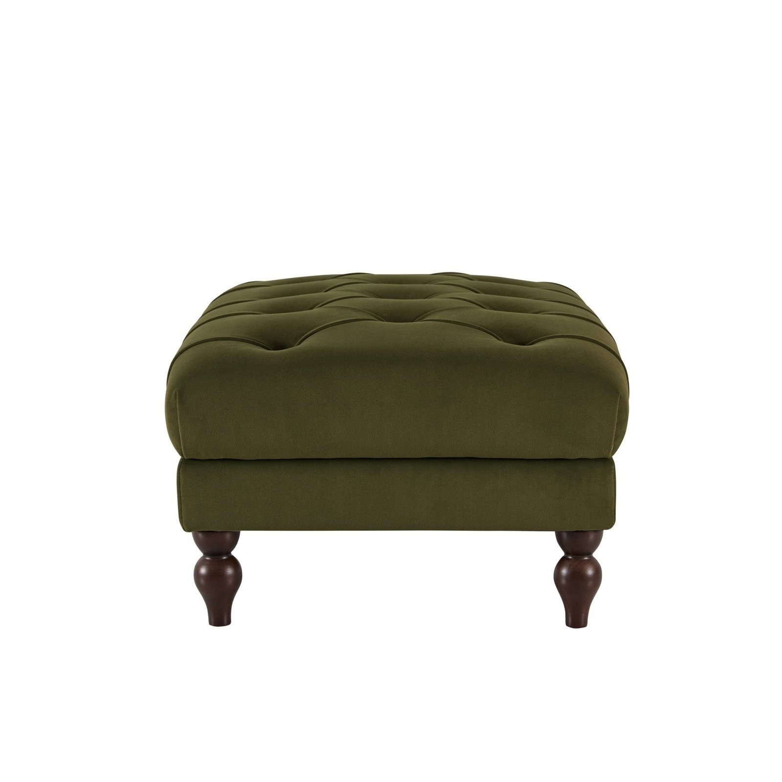 Hebden Pouffe - Muted Moss - Green Lane