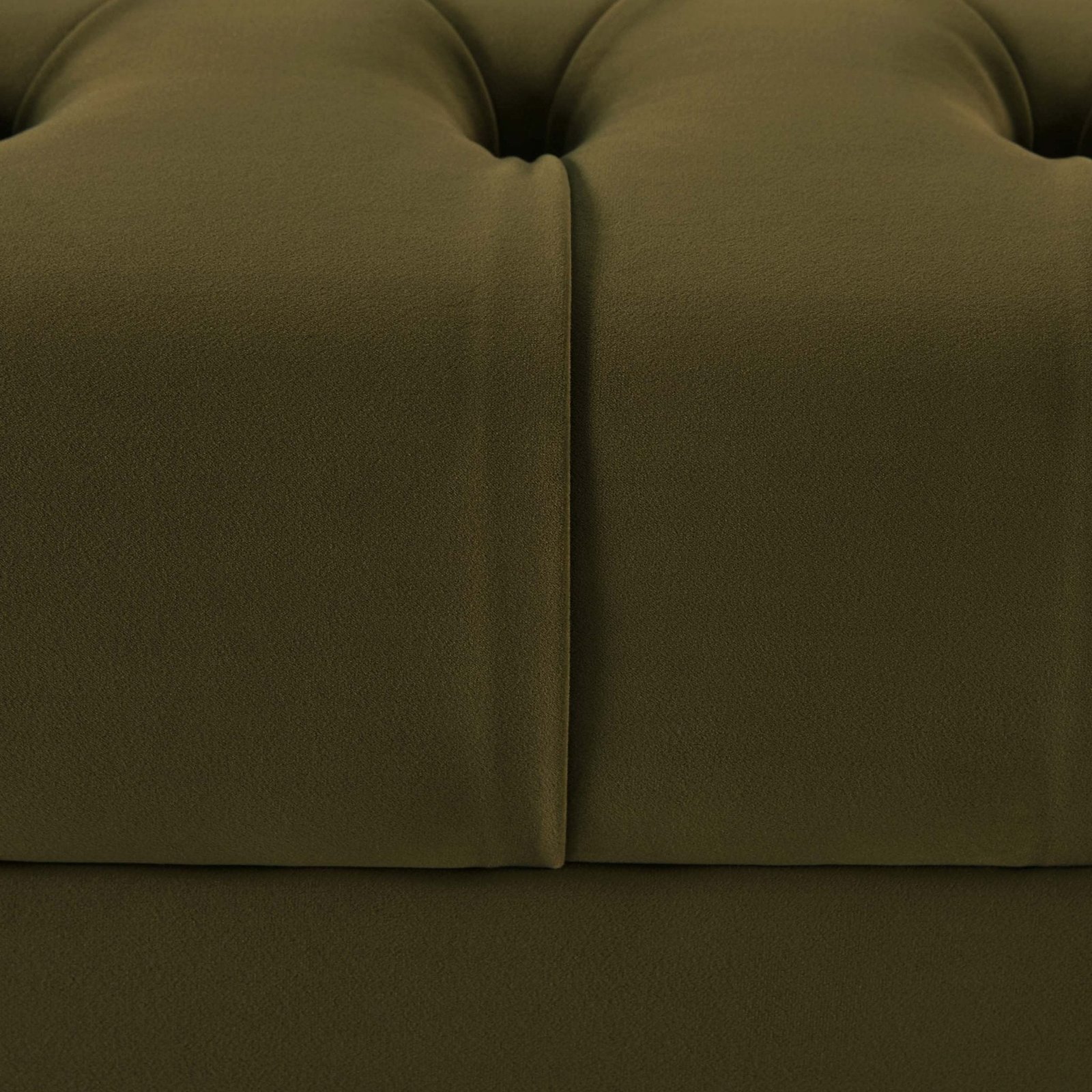 Hebden Pouffe - Muted Moss - Green Lane